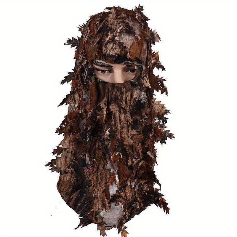 1pc Suit Camouflage Leafy Hat 3D Full Face Mask Headwear Turkey Camo Hunter Hunting Accessories 1pc Suit Camouflage Leafy Hat 3D Full Face Mask Headwear Turkey Camo Hunter Hunting Accessories