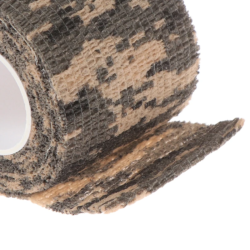 Elastic Wrap Tape Army Adhesive Outdoor Hunting Camouflage Stealth Tape Waterproof Wrap Durable Self Adhesive Elastic Bandage