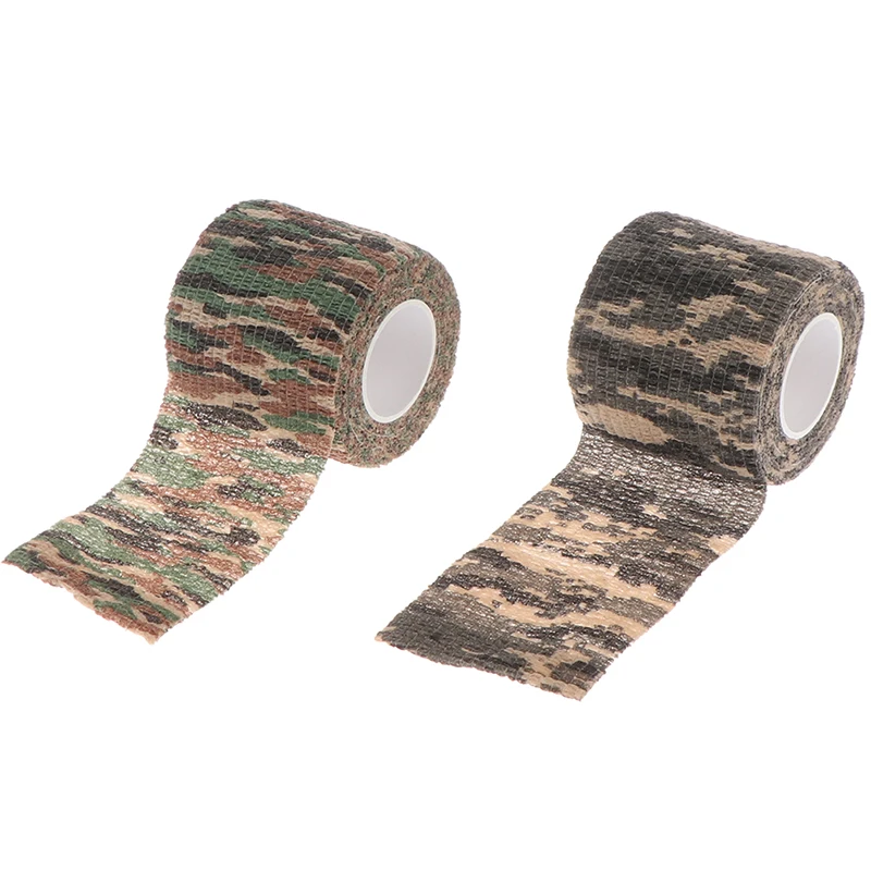 Elastic Wrap Tape Army Adhesive Outdoor Hunting Camouflage Stealth Tape Waterproof Wrap Durable Self Adhesive Elastic Bandage