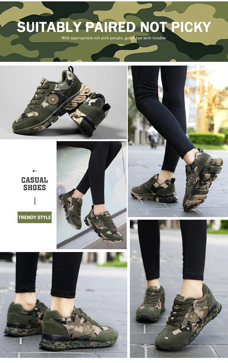 TaoBo Women Camouflage Casual Walking Shoes Mens Ventilate Fashion Tennis Female Footwear Zapatillas Mujer