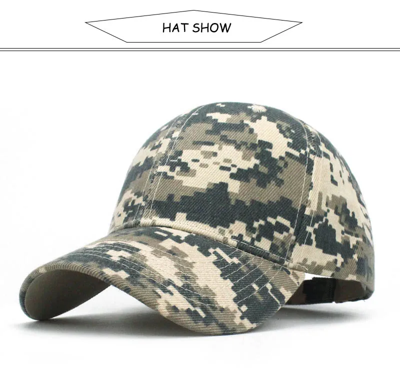 Camouflage Baseball Cap Women's Men's Snapback Hip Hop Cap Camo Hats For Women Men Army Cap Female Gorras Bone Male Cheap