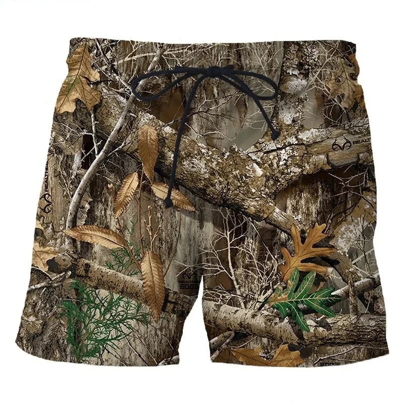 Camouflage 3D Printed Men Beach Shorts Hot Sale Casual short Personality Cool Sports Outdoor Camo Board Short pant