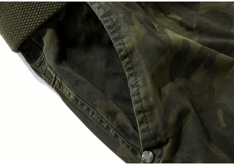 Camouflage Loose Cargo Shorts Men 2024 Summer Military Camo Short Pants Homme Cargo Shorts US size