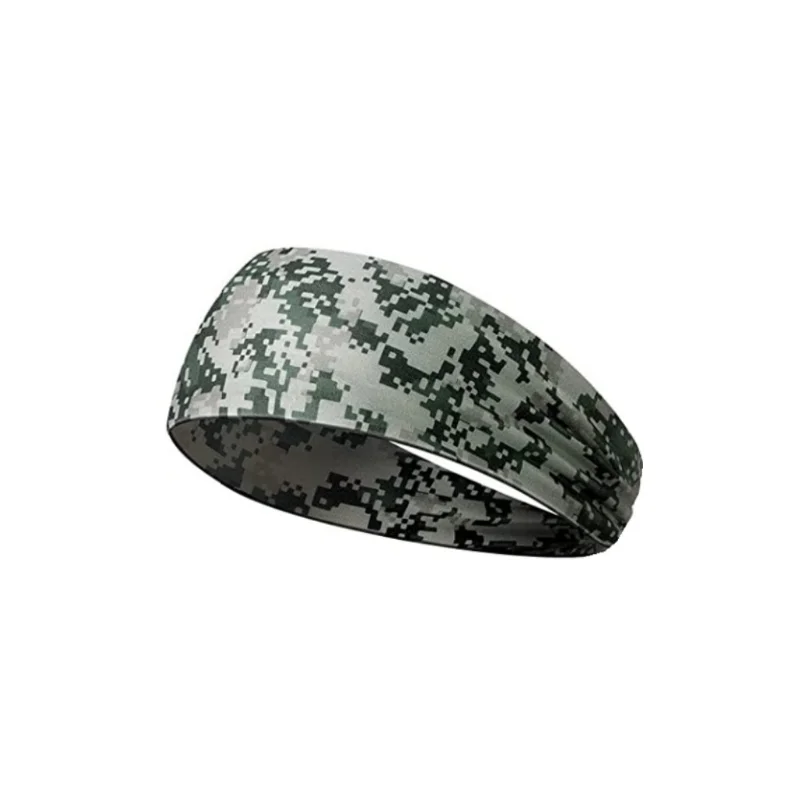 Camouflage Print Mens Sports Headband Sweatband Stretch Elastic Gym Fitness Running Headwrap Breathable Women Yoga Hair Bands Camouflage Print Mens Sports Headband Sweatband Stretch Elastic Gym Fitness Running Headwrap Breathable Women Yoga Hair Bands