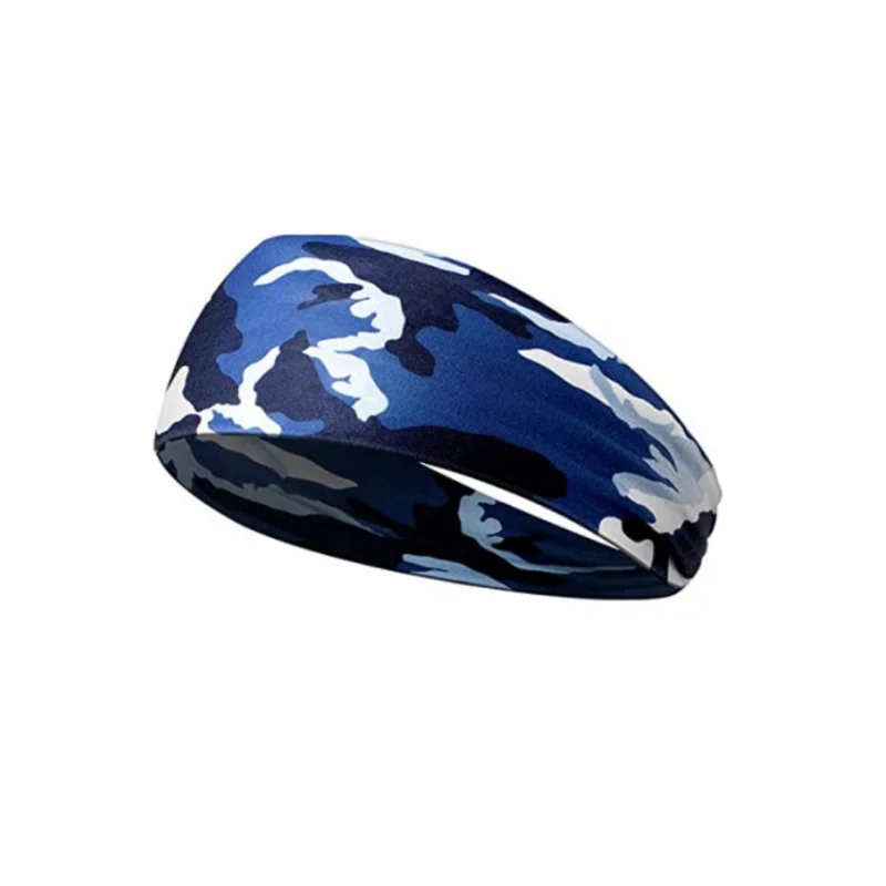 Camouflage Print Mens Sports Headband Sweatband Stretch Elastic Gym Fitness Running Headwrap Breathable Women Yoga Hair Bands Camouflage Print Mens Sports Headband Sweatband Stretch Elastic Gym Fitness Running Headwrap Breathable Women Yoga Hair Bands