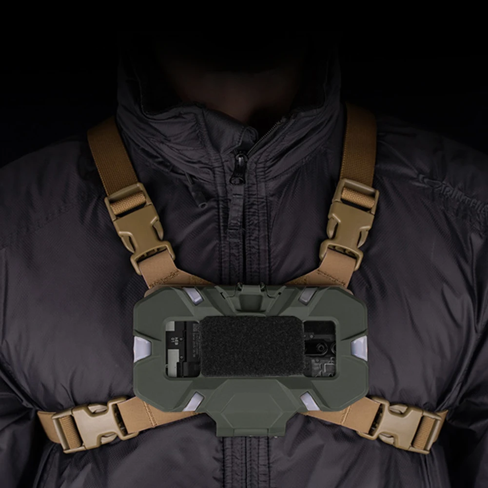 Tactics Cell Phone Holder Admin Pouch Map Navigation Pouch Molle Hunting Vest Chest Accessories Fold Smartphone Pouch