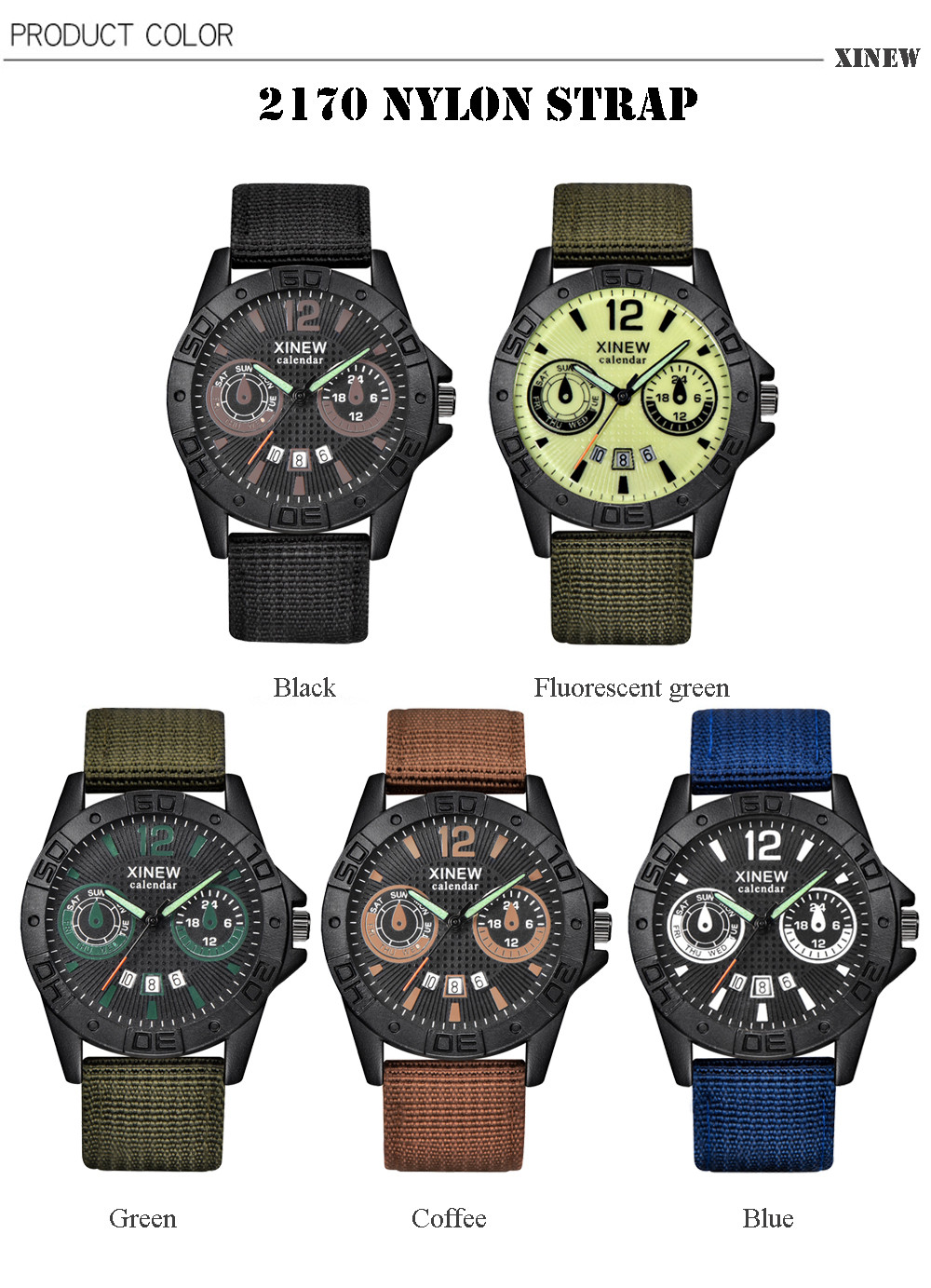 2024 Fashion Nylon Belt round Men Military Watch Men watches Luxury Automatic Sports Brown Watch MaleRelogio Masculino 2024 Fashion Nylon Belt round Men Military Watch Men watches Luxury Automatic Sports Brown Watch MaleRelogio Masculino