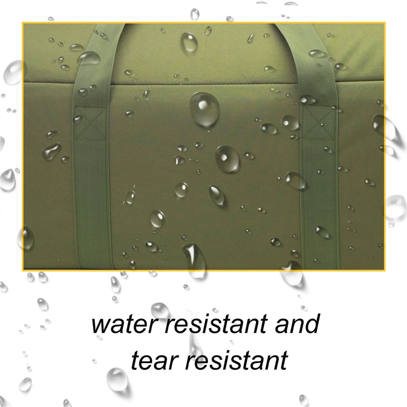 Large Capacity Military Tactical Travel Bag Wheeled Deployment Trolley Duffel Bag Heavy-Duty Camping Hiking Running Trekking