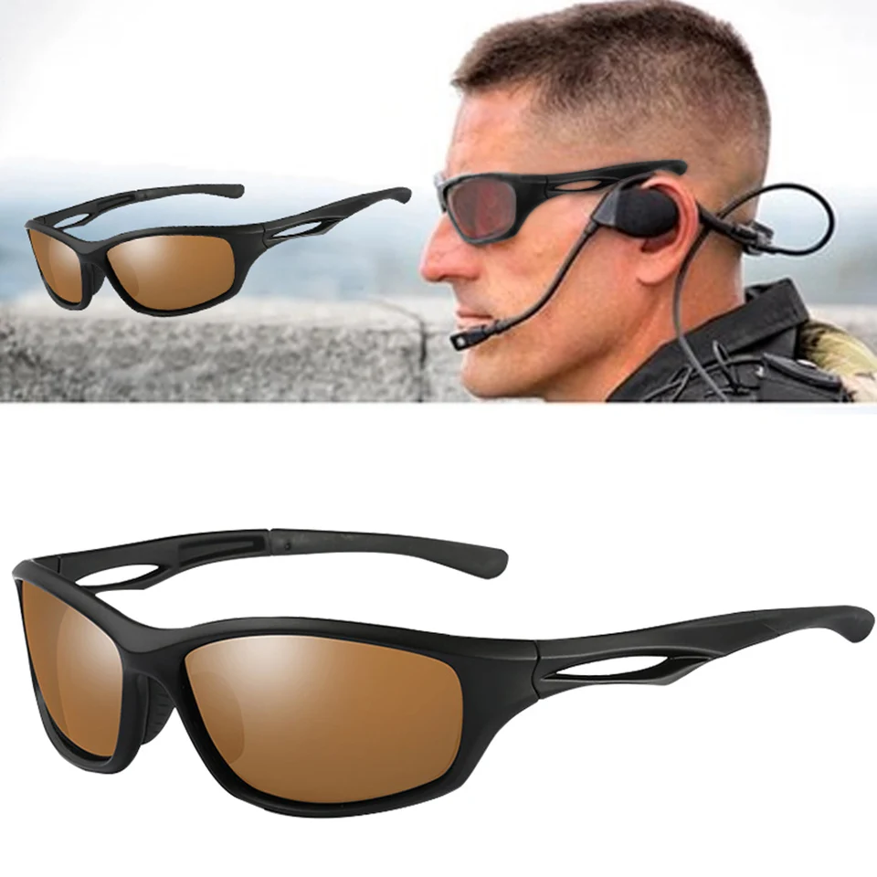 Men Polarized Sunglasses 2024 Frame Outdoor Tactical Sun Glasses Driving Male Brand Design Military Eyewear Gafas De Sol Hombre