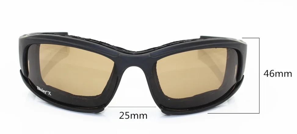 Daisy X7 Tactical Polarized Glasses Military Goggles Army Sunglasses with 4 Lens Original Box Men Shooting Hiking Eyewear Gafas