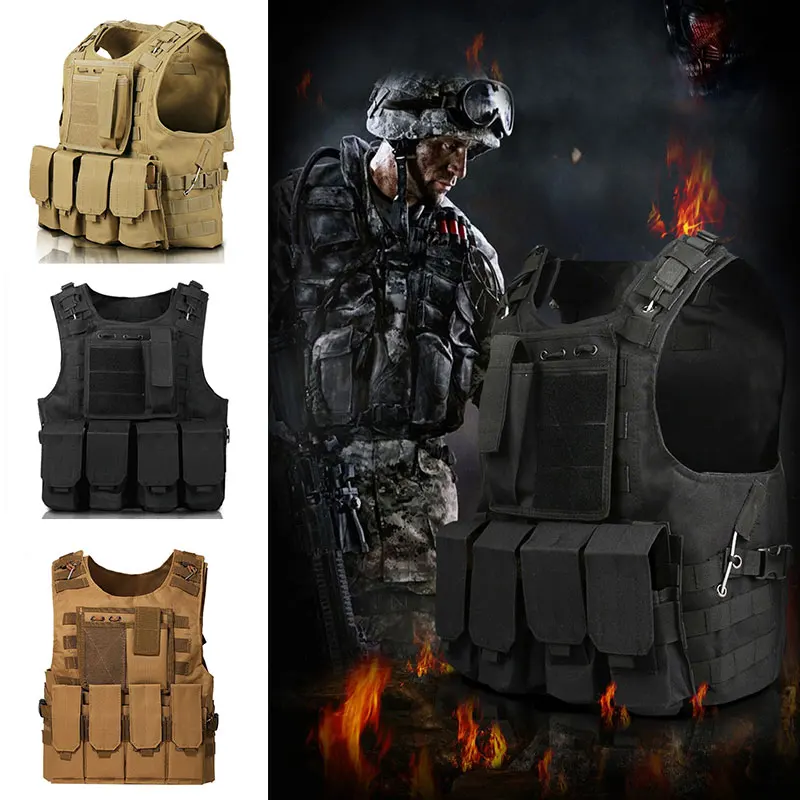 Tactical Vest CS Game Airsoft Assault Molle Vest Equipment Outdoor Clothing Hunting Camouflage Vest Combat Security Waistcoat Tactical Vest CS Game Airsoft Assault Molle Vest Equipment Outdoor Clothing Hunting Camouflage Vest Combat Security Waistcoat