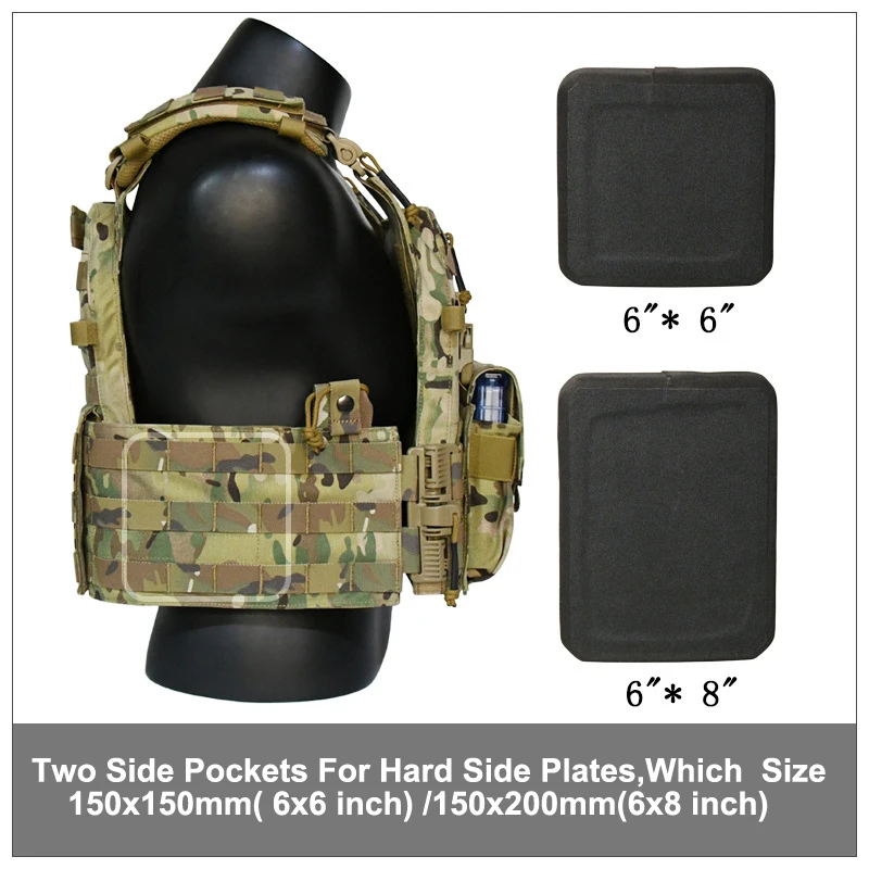 Tactical Body Armor 1000D Nylon Plate Carrier Outdoor Tactical vest Hunting Protective Adjustable MOLLE System Vest