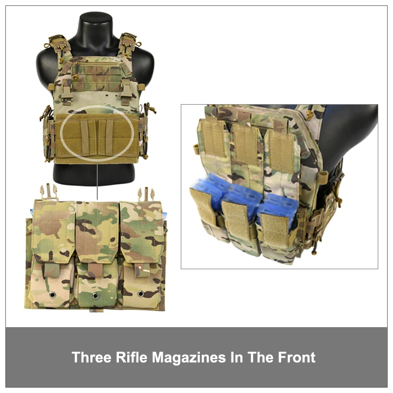 Tactical Body Armor 1000D Nylon Plate Carrier Outdoor Tactical vest Hunting Protective Adjustable MOLLE System Vest
