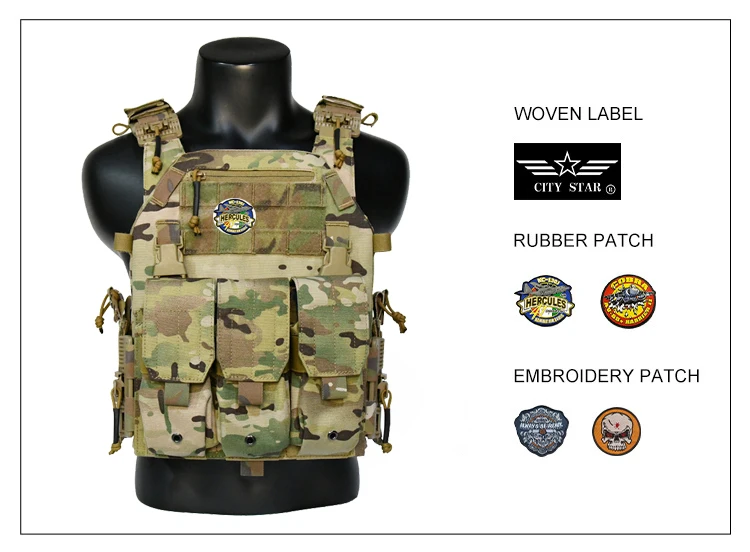 Tactical Body Armor 1000D Nylon Plate Carrier Outdoor Tactical vest Hunting Protective Adjustable MOLLE System Vest