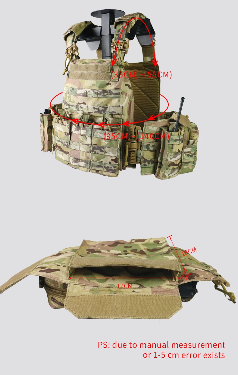 Tactical Vest Outdoor Hunting Plate Carrier Protective Adjustable Vest Airsoft Carrier Combat Equipment Outdoor hunting vest