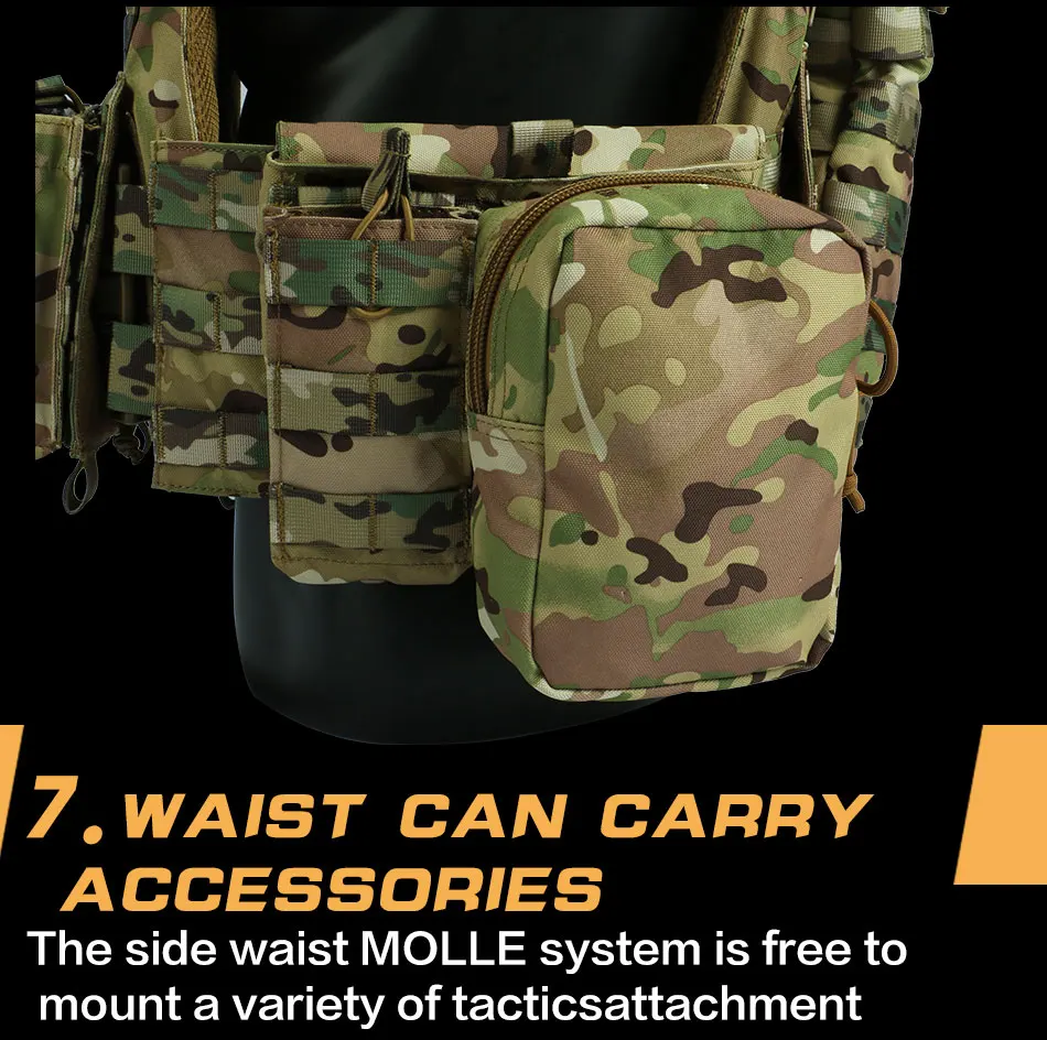 Tactical Vest Outdoor Hunting Plate Carrier Protective Adjustable Vest Airsoft Carrier Combat Equipment Outdoor hunting vest