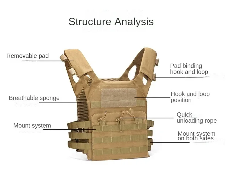 Nylon Tactical Vest Body Armor Hunting Carrier Airsoft Accessories Combat MOLLE Camo Military Army Vest CS Game Jungle Equipment Nylon Tactical Vest Body Armor Hunting Carrier Airsoft Accessories Combat MOLLE Camo Military Army Vest CS Game Jungle Equipment