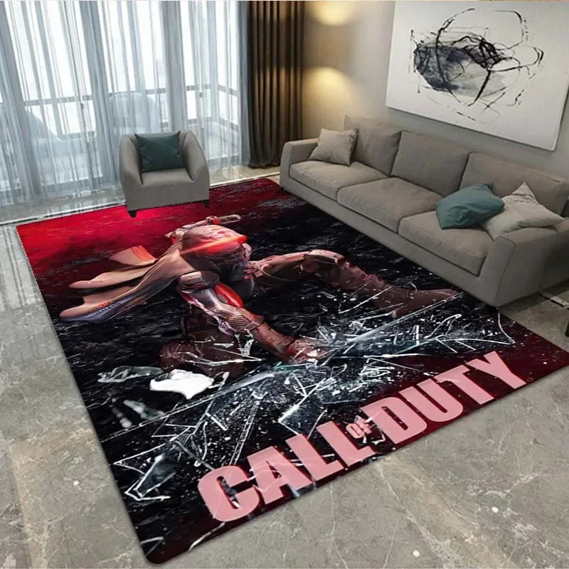 Call of Duty game COD player area carpet living room bedroom sofa door mat decorative carpet children's game non-slip floor mat