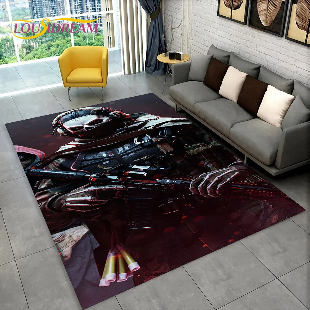 3D COD Game, Call of Duty ,Gamer Area Rug,Carpet Rug for Living Room Bedroom Sofa Doormat Decoration,Kid Play Non-slip Floor Mat
