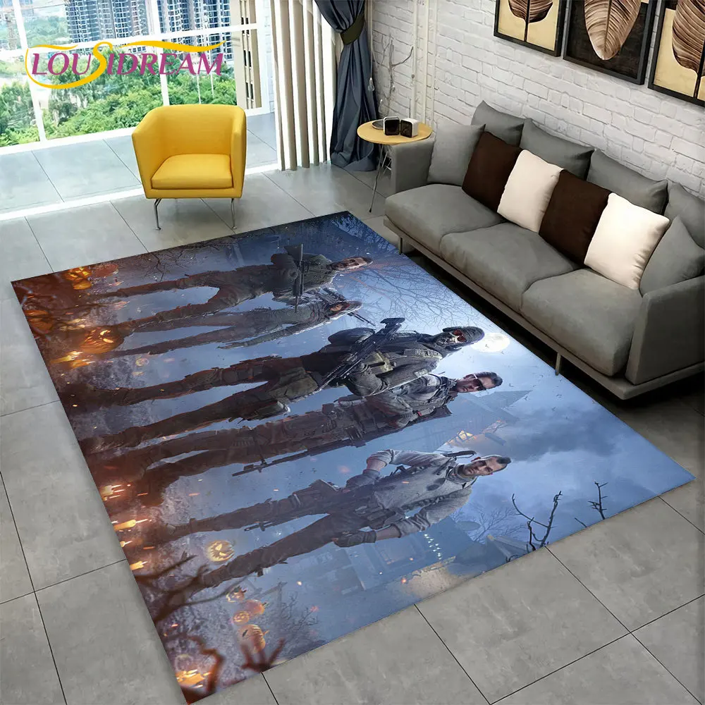 3D COD Game, Call of Duty ,Gamer Area Rug,Carpet Rug for Living Room Bedroom Sofa Doormat Decoration,Kid Play Non-slip Floor Mat