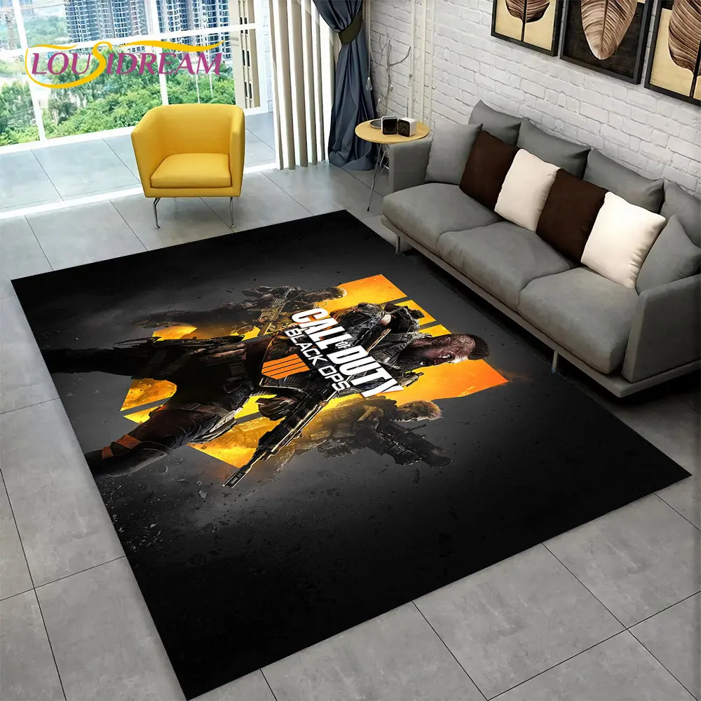 3D COD Game, Call of Duty ,Gamer Area Rug,Carpet Rug for Living Room Bedroom Sofa Doormat Decoration,Kid Play Non-slip Floor Mat
