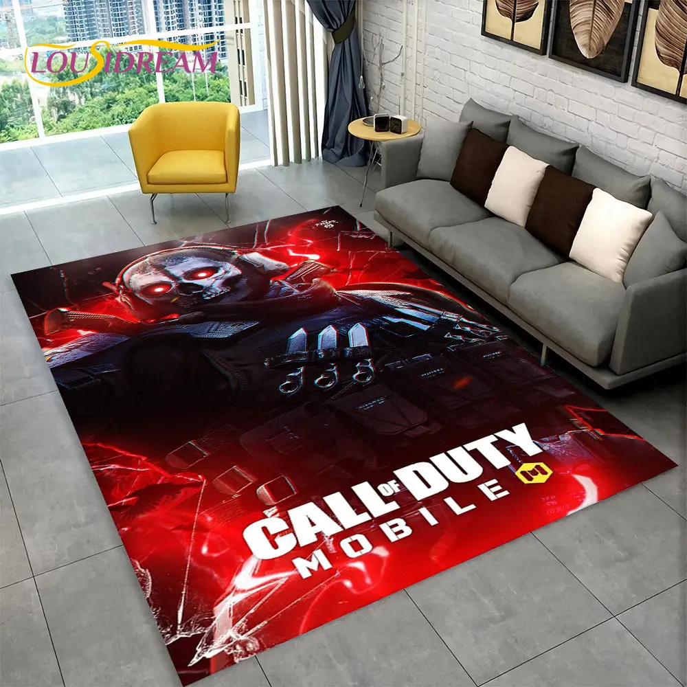3D COD Game, Call of Duty ,Gamer Area Rug,Carpet Rug for Living Room Bedroom Sofa Doormat Decoration,Kid Play Non-slip Floor Mat