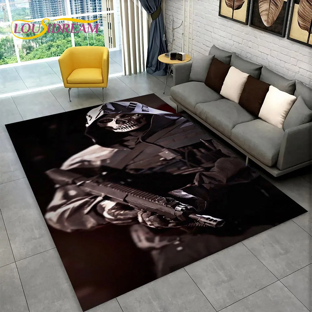 3D COD Game, Call of Duty ,Gamer Area Rug,Carpet Rug for Living Room Bedroom Sofa Doormat Decoration,Kid Play Non-slip Floor Mat