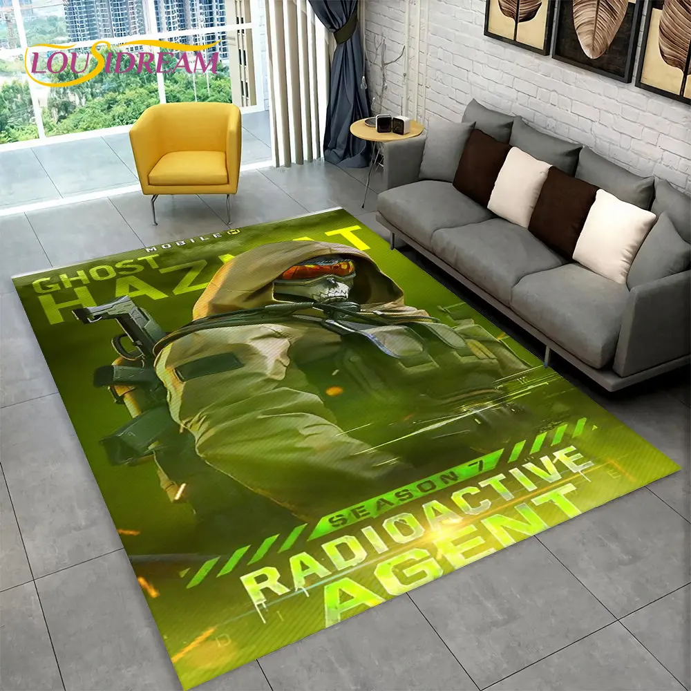 3D COD Game, Call of Duty ,Gamer Area Rug,Carpet Rug for Living Room Bedroom Sofa Doormat Decoration,Kid Play Non-slip Floor Mat