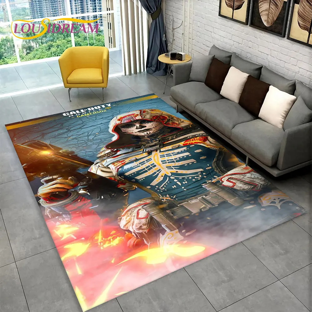 3D COD Game, Call of Duty ,Gamer Area Rug,Carpet Rug for Living Room Bedroom Sofa Doormat Decoration,Kid Play Non-slip Floor Mat