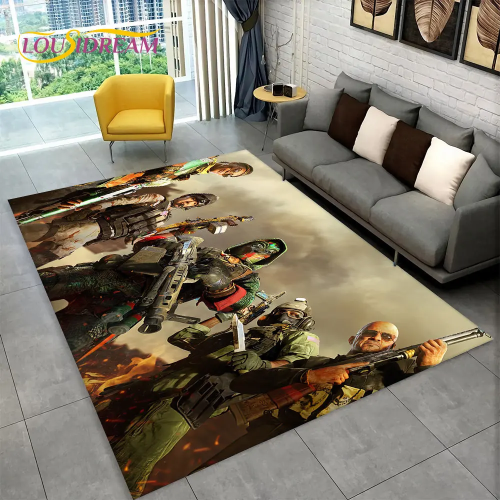 3D COD Game, Call of Duty ,Gamer Area Rug,Carpet Rug for Living Room Bedroom Sofa Doormat Decoration,Kid Play Non-slip Floor Mat