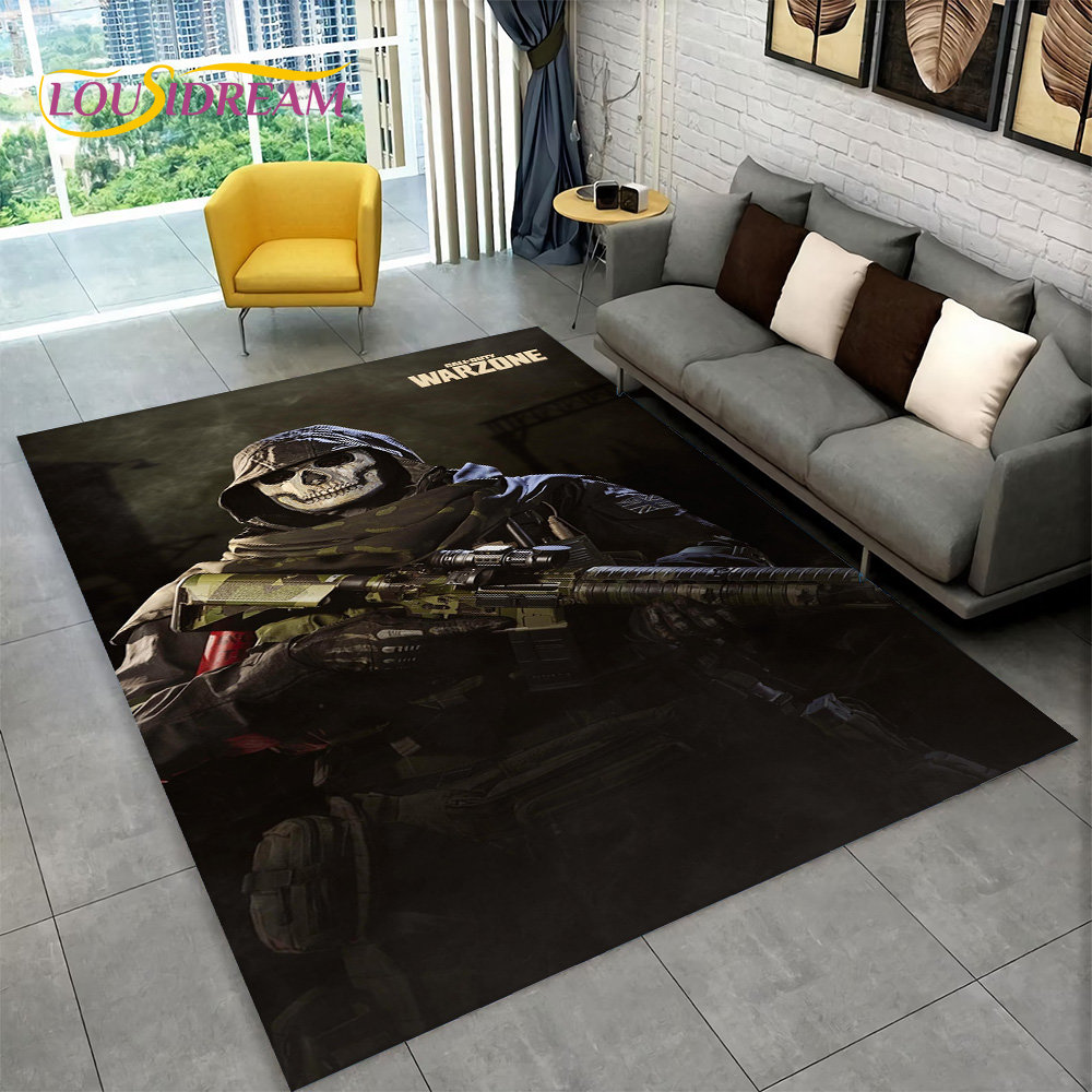 3D COD, Call of Duty Game,Gamer Area Rug,Carpet Rug for Living Room Bedroom Sofa Doormat Decoration,Kid Play Non-slip Floor Mat