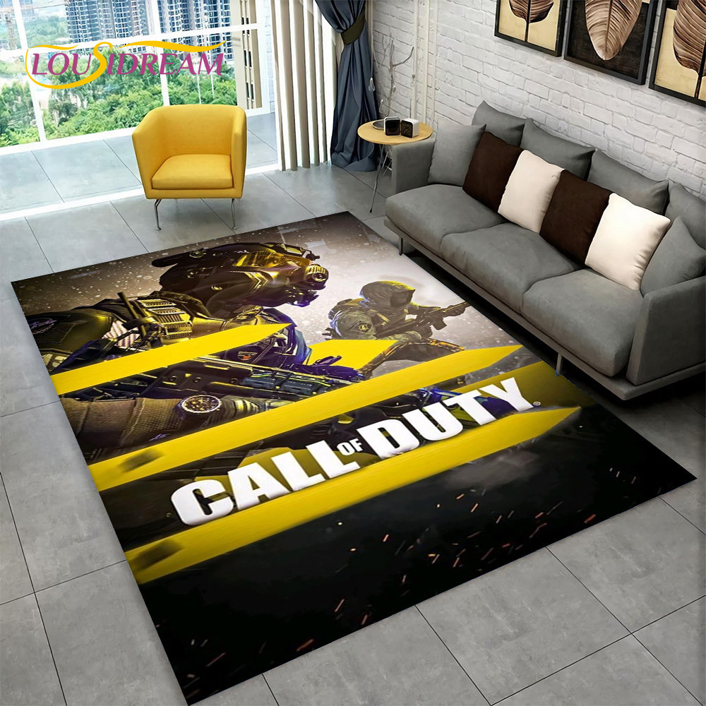 3D COD, Call of Duty Game,Gamer Area Rug,Carpet Rug for Living Room Bedroom Sofa Doormat Decoration,Kid Play Non-slip Floor Mat