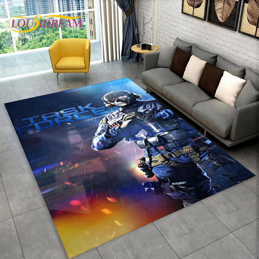 3D COD, Call of Duty Game,Gamer Area Rug,Carpet Rug for Living Room Bedroom Sofa Doormat Decoration,Kid Play Non-slip Floor Mat