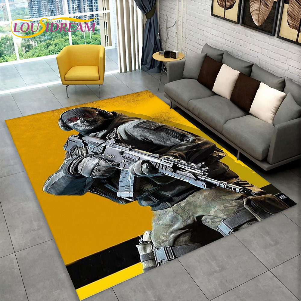 3D COD, Call of Duty Game,Gamer Area Rug,Carpet Rug for Living Room Bedroom Sofa Doormat Decoration,Kid Play Non-slip Floor Mat