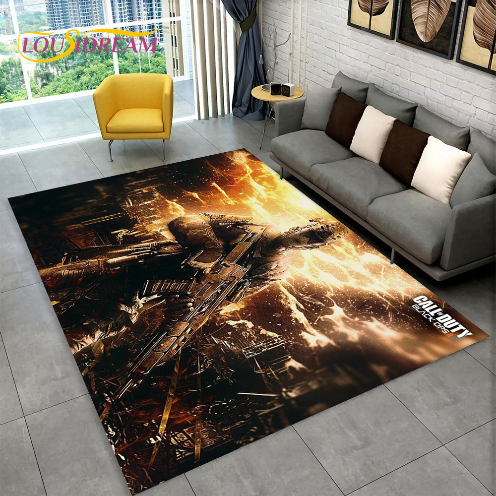3D COD, Call of Duty Game,Gamer Area Rug,Carpet Rug for Living Room Bedroom Sofa Doormat Decoration,Kid Play Non-slip Floor Mat