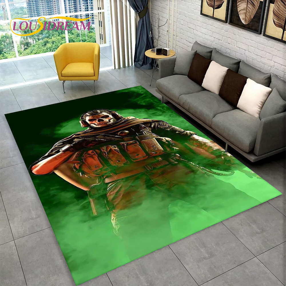 3D COD, Call of Duty Game,Gamer Area Rug,Carpet Rug for Living Room Bedroom Sofa Doormat Decoration,Kid Play Non-slip Floor Mat