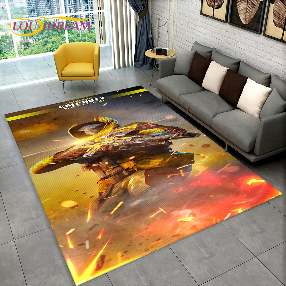 3D COD, Call of Duty Game,Gamer Area Rug,Carpet Rug for Living Room Bedroom Sofa Doormat Decoration,Kid Play Non-slip Floor Mat