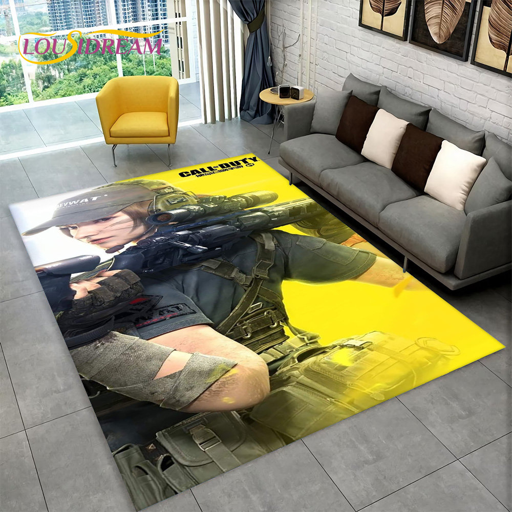 3D COD, Call of Duty Game,Gamer Area Rug,Carpet Rug for Living Room Bedroom Sofa Doormat Decoration,Kid Play Non-slip Floor Mat