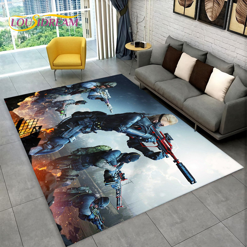 3D COD, Call of Duty Game,Gamer Area Rug,Carpet Rug for Living Room Bedroom Sofa Doormat Decoration,Kid Play Non-slip Floor Mat