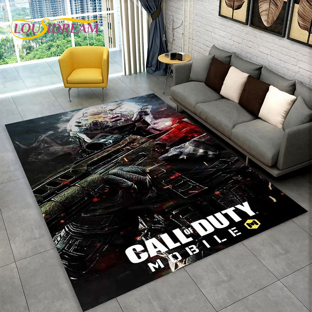 3D COD, Call of Duty Game,Gamer Area Rug,Carpet Rug for Living Room Bedroom Sofa Doormat Decoration,Kid Play Non-slip Floor Mat