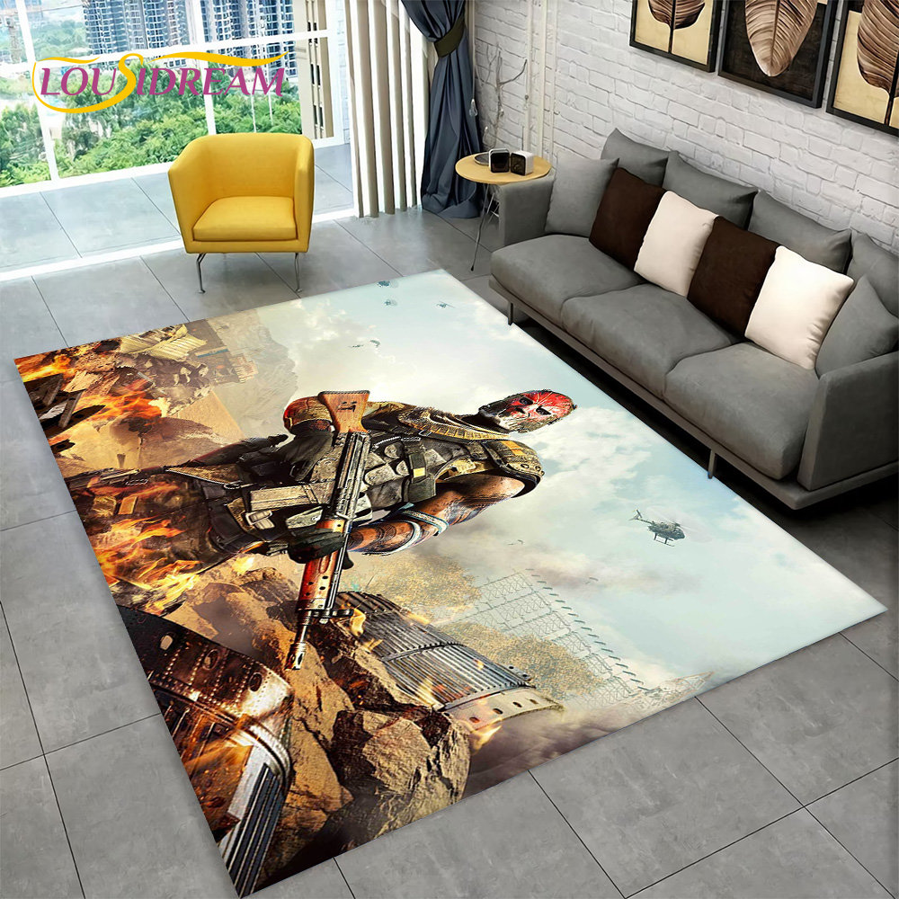 3D COD, Call of Duty Game,Gamer Area Rug,Carpet Rug for Living Room Bedroom Sofa Doormat Decoration,Kid Play Non-slip Floor Mat