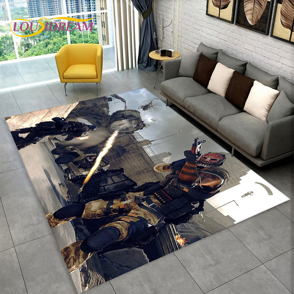 3D COD, Call of Duty Game,Gamer Area Rug,Carpet Rug for Living Room Bedroom Sofa Doormat Decoration,Kid Play Non-slip Floor Mat