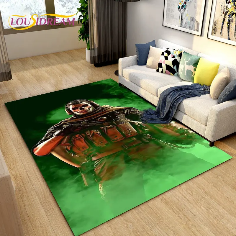 COD, Call of Duty Game ,Gamer Area Rug,Carpets Rug for Living Room Bedroom Sofa Doormat Decoration,Kids Play Non-slip Floor Mat