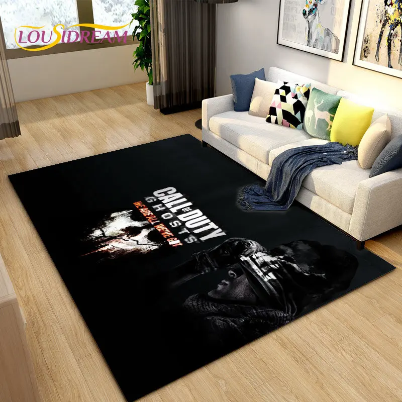 COD, Call of Duty Game ,Gamer Area Rug,Carpets Rug for Living Room Bedroom Sofa Doormat Decoration,Kids Play Non-slip Floor Mat
