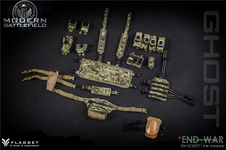 ViiKONDO 1/6 Flagset FS 73033 Ghost Action Figure Simon Riley End War COD Army Men 12inch Special Toy Model Full Set Collection