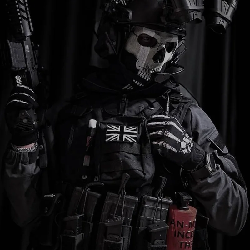 Ghost mask V2 - Operador MW2 airsoft COD Cosplay Airsoft Tactical Skull Full Mask
