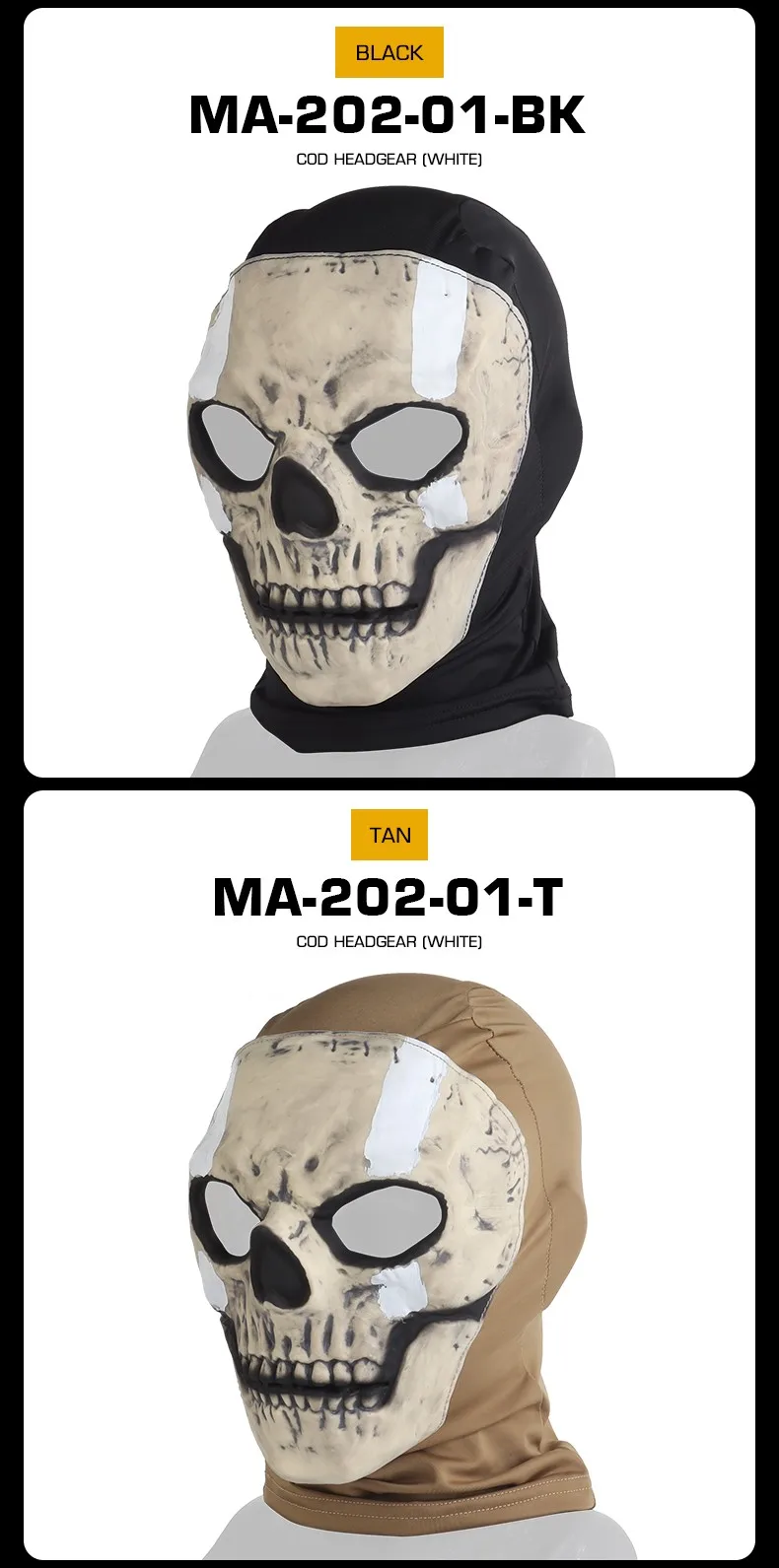 Ghost Balaclava Skeleton Ski Mask Ghost Cod Halloween Cosplay Costume Ghost Balaclava Windproof Airsoft Face Skull Mask