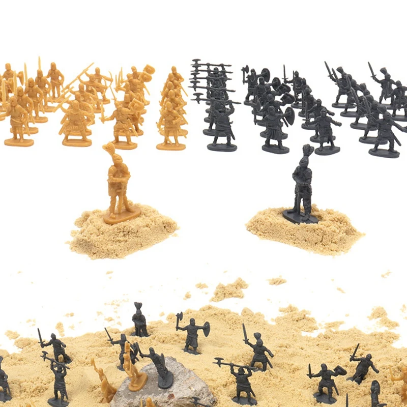 1:72 200/Set Plastic Ancient Soldier Figures Toy Archaic Soldiers Men Swordsman Action Figure DIY War Scene Toys
