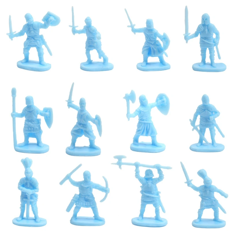 1:72 200/Set Plastic Ancient Soldier Figures Toy Archaic Soldiers Men Swordsman Action Figure DIY War Scene Toys