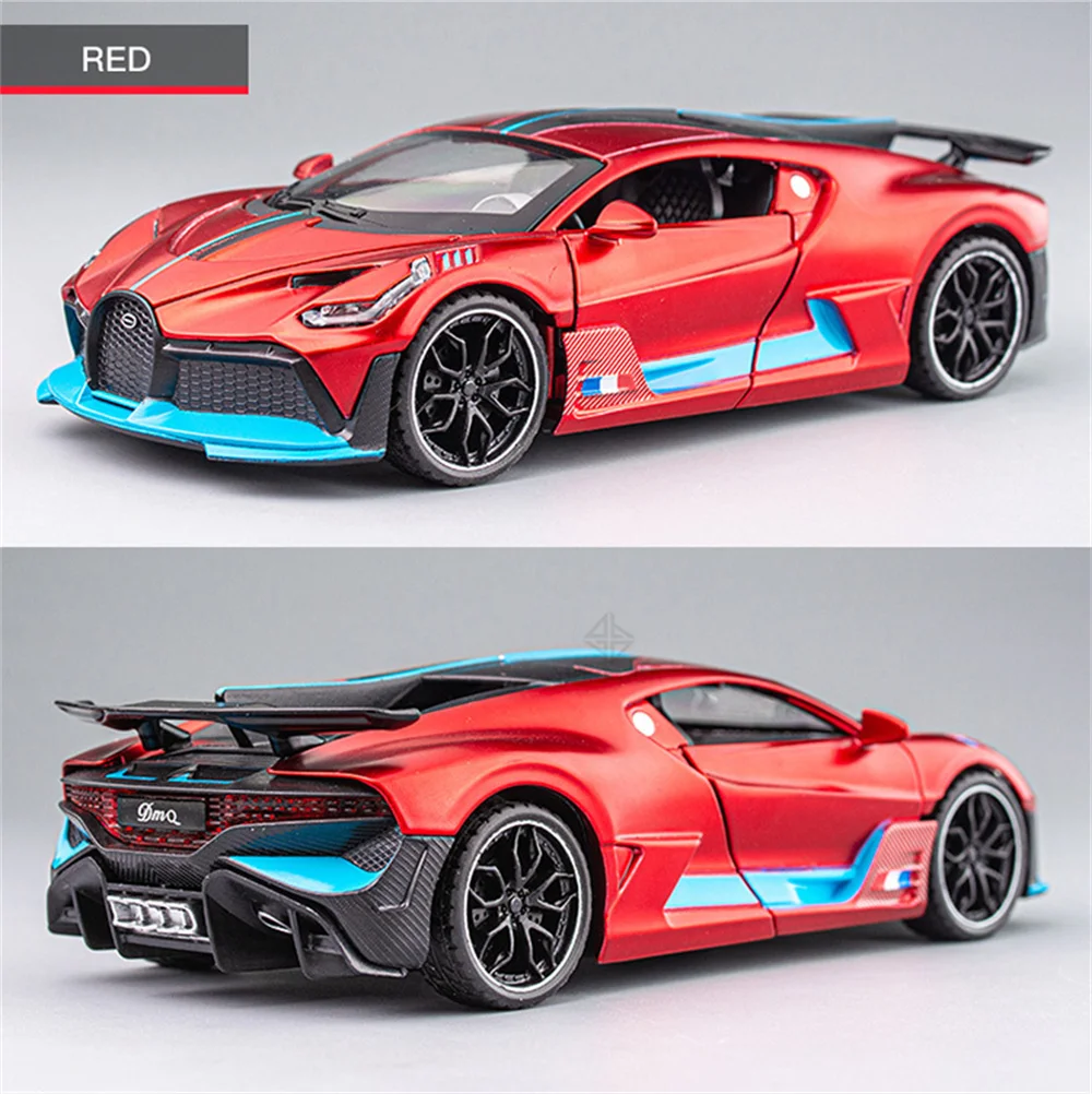 1/32 Alloy Diecasts Metal Toy Car Model Bugatti Divo Toy Vehicles Miniature Car Model With Light Toys For Boys Kids Christmas Gi